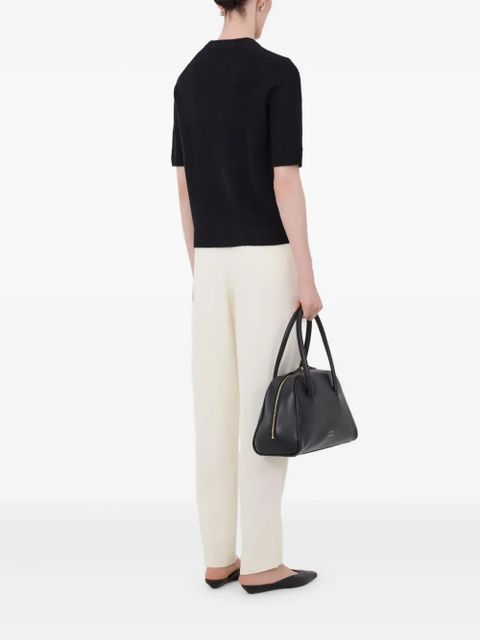 LouLou de Saison Dara short-sleeve ribbed sweater - Black - zdjęcie produktu nr 2