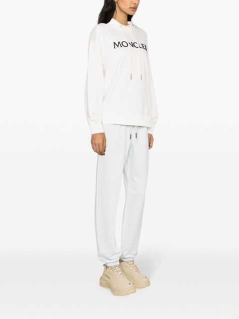Moncler mid-rise logo-patch track pants - Blue