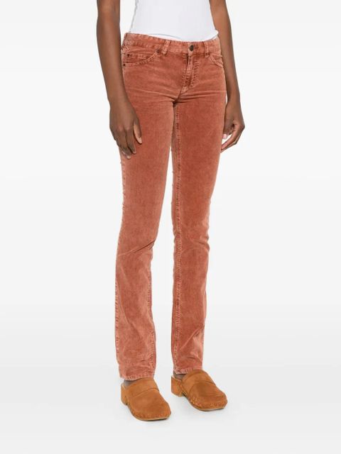 MARANT ÉTOILE five-pocket corduroy trousers - Orange