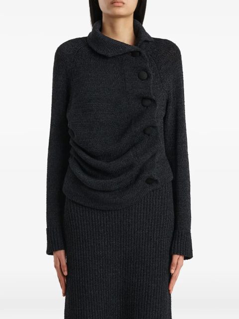 KHAITE buttoned cardigan - Grey