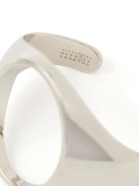 MM6 Maison Margiela cut-out cuff bracelet - Silver