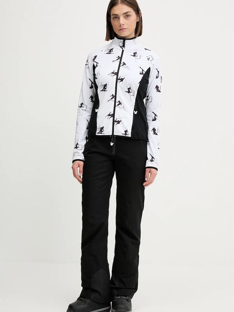 EA7 Emporio Armani bluza sportowa damska kolor biały wzorzysta AF14634.7W000384