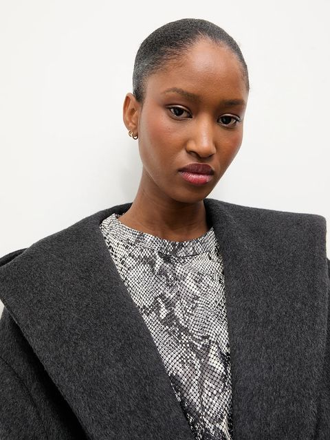 Answear.LAB płaszcz wełniany kolor czarny