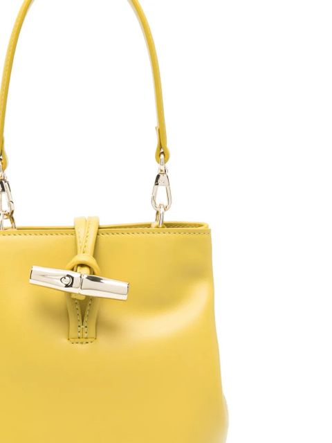 Longchamp mini Le Roseau bucket bag - Yellow