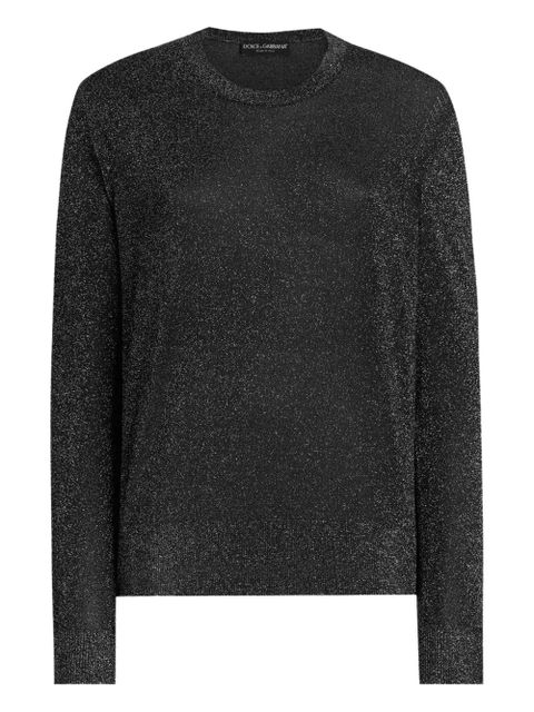 Dolce & Gabbana metallic long-sleeve pullover - Black - zdjęcie produktu nr 1