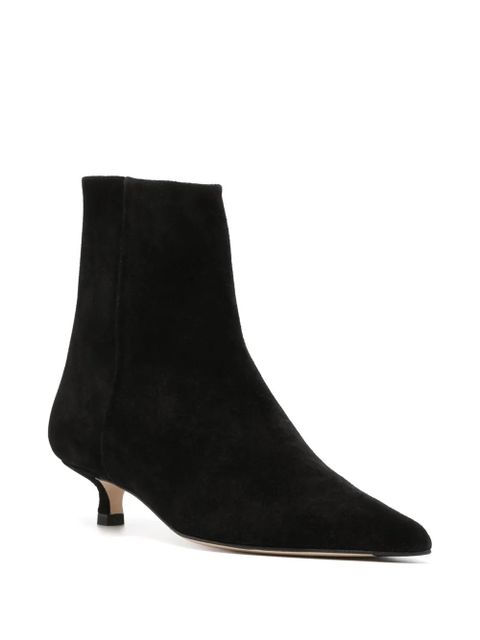 Aeyde Sofie 45mm suede boots - Black - zdjęcie produktu nr 2
