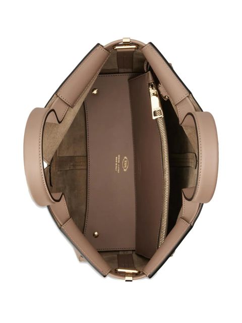 Tod's small DI Folio logo detail shopping tote - Neutrals