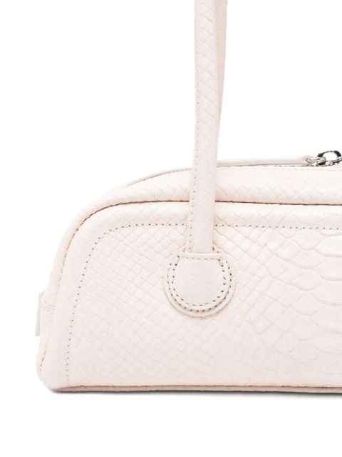 Marge Sherwood snakeskin-embossed shoulder bag - Pink