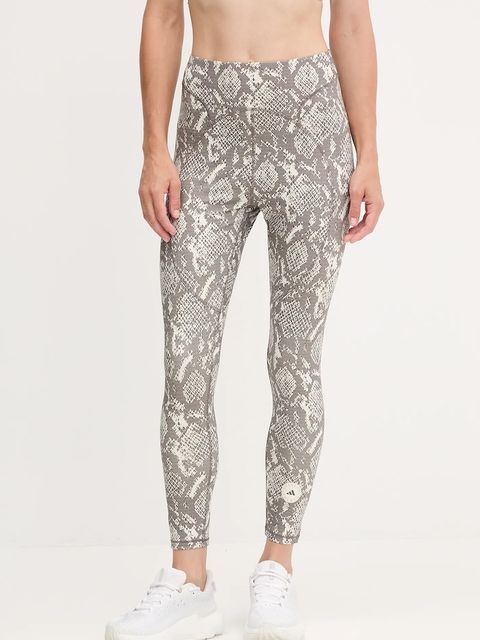 adidas by Stella McCartney legginsy treningowe TruePurpose damskie kolor beżowy wzorzyste JW4556 - zdjęcie produktu nr 1