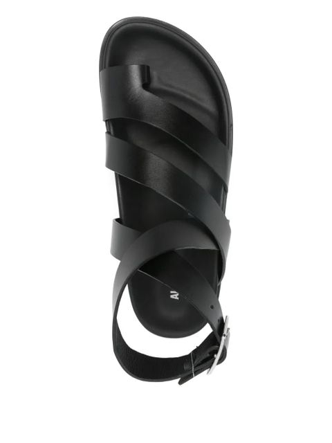 ALOHAS Tide toe strap sandals - Black