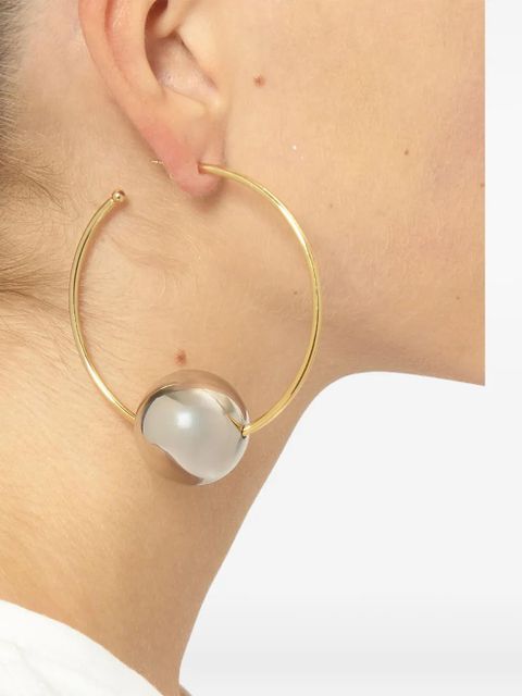 ISABEL MARANT Elina large hoops earrings - Gold