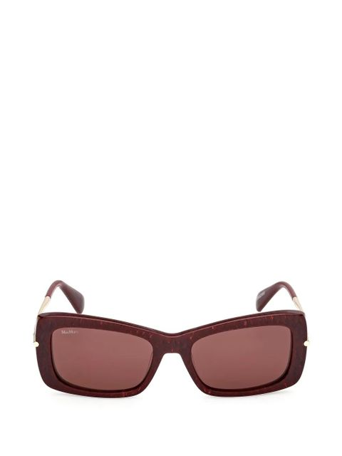 Max Mara Eyewear rectangle-frame sunglasses - Red - zdjęcie produktu nr 1