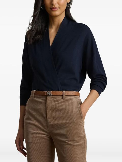 Lauren Ralph Lauren wrap cotton knitwear - Blue