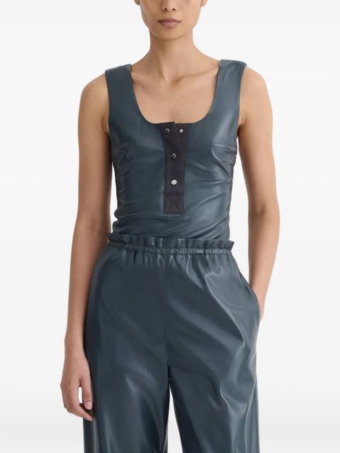 Nanushka Anesa button-plaquet tank top - Blue - zdjęcie produktu nr 2