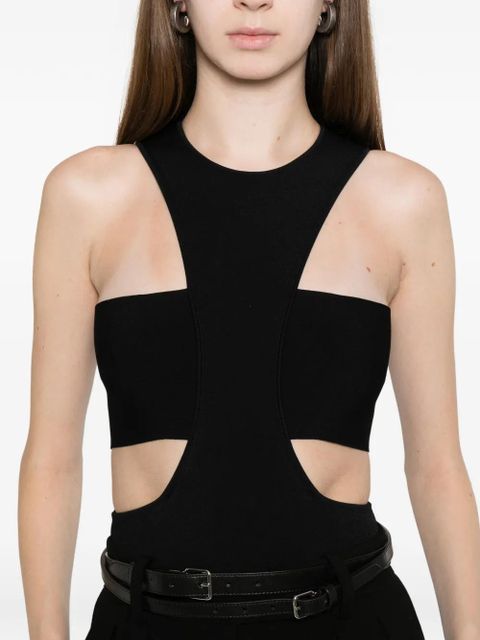 Alexander McQueen cutout top - Black