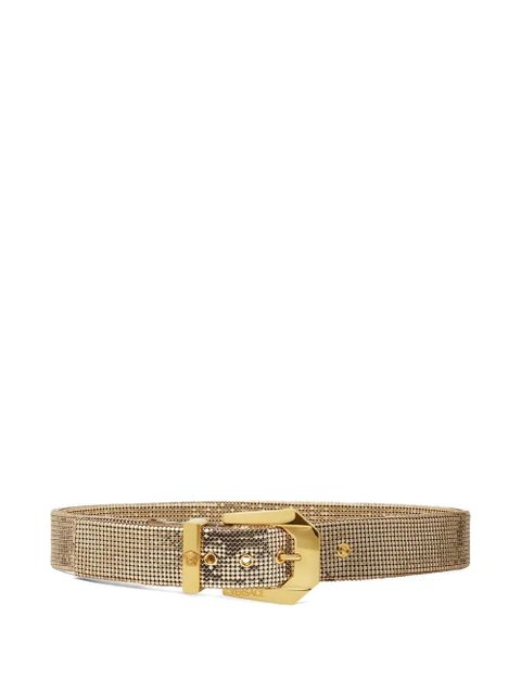 Versace chainmail-embellished metallic belt - Gold - zdjęcie produktu nr 1