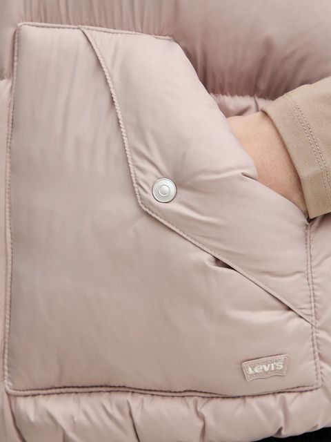 Levi's bezrękawnik puchowy kolor beżowy zimowy A8526