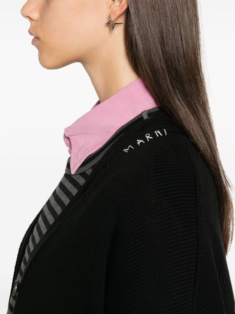 Marni distressed cardigan - Black
