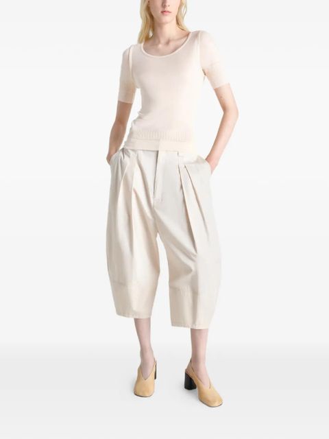 LEMAIRE Trompe L'oeil short-sleeve T-shirt - Neutrals - zdjęcie produktu nr 2