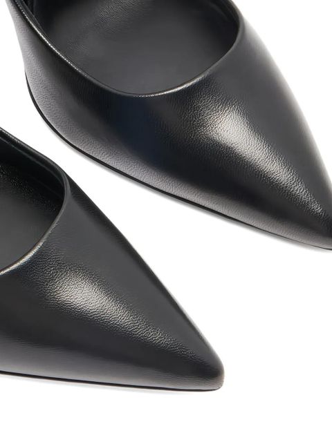 Casadei 100mm Julia Minorca crystal-embellished pointed-toe pumps - Black