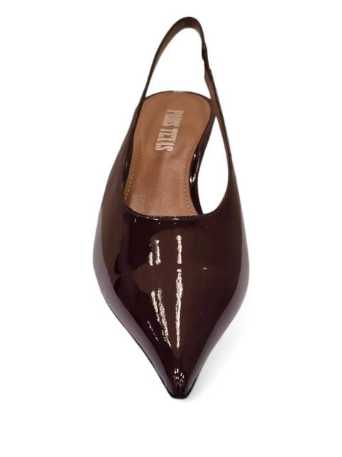 Paris Texas 50mm Nina slingback pointed pumps - Brown