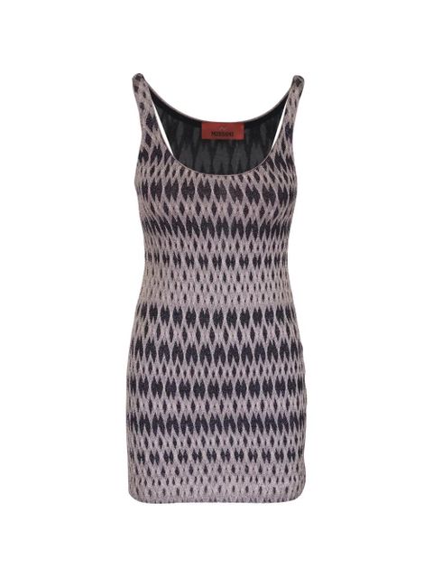 Missoni geometric-pattern sleeveless mini dress - Grey - zdjęcie produktu nr 1