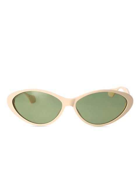 Gucci Eyewear cat-eye frame sunglasses - White - zdjęcie produktu nr 1