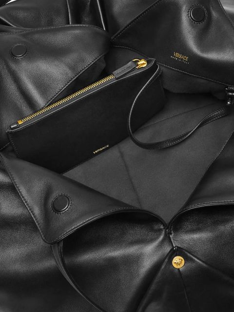 Versace large Protea shoulder bag - Black