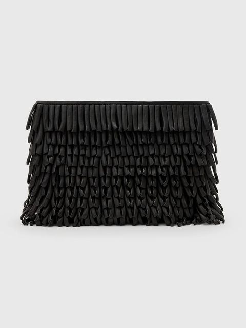 AllSaints torebka skórzana BETTINA kolor czarny W448XC - zdjęcie produktu nr 1