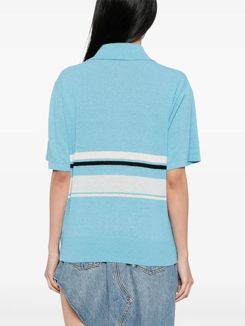 Christopher Esber Straccio polo top - Blue
