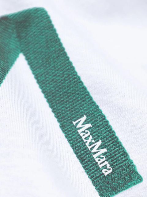 Max Mara logo-print Calcio t-shirt - White