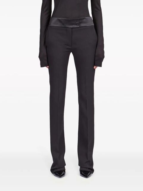 Ferragamo Tuxedo straight-leg tailored trousers - Black