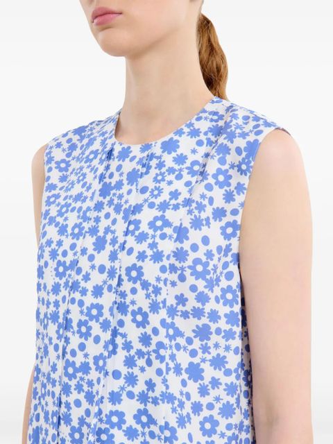 Marni floral-print top - Blue - zdjęcie produktu nr 2