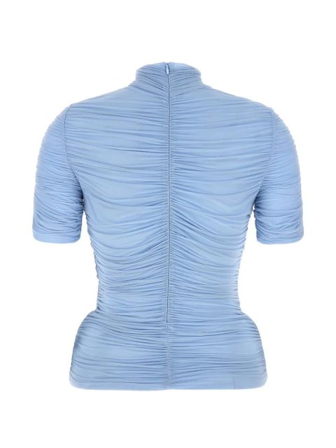 Magda Butrym floral curl silk top - Blue - zdjęcie produktu nr 2