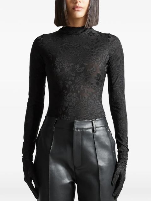 Manière De Voir Toy floral long-sleeve blouse - Black - zdjęcie produktu nr 1