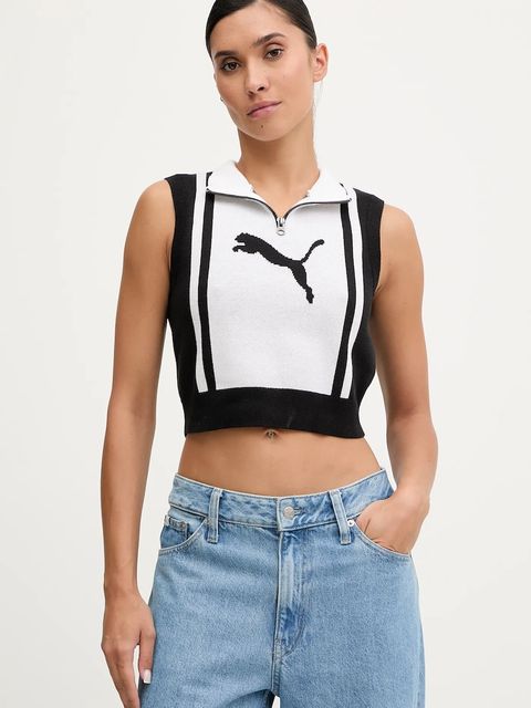 Puma kamizelka damski kolor czarny 632126 - zdjęcie produktu nr 1
