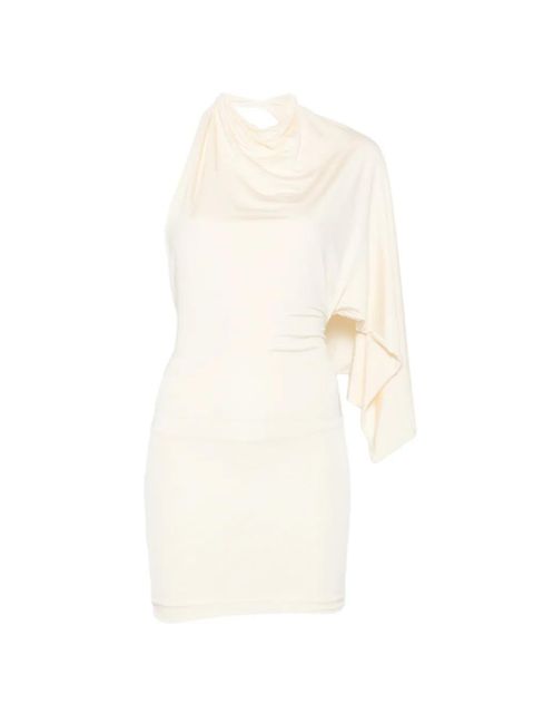 Aya Muse Elena cape-detail mini dress - White - zdjęcie produktu nr 1