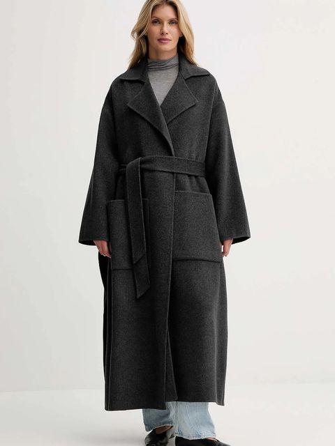 Nanushka płaszcz z dodatkiem wełny - zdjęcie produktu nr 1