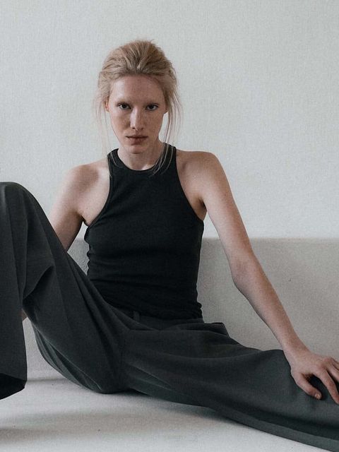 MUUV. top bawełniany PRESSE kolor zielony PRESSE - zdjęcie produktu nr 1