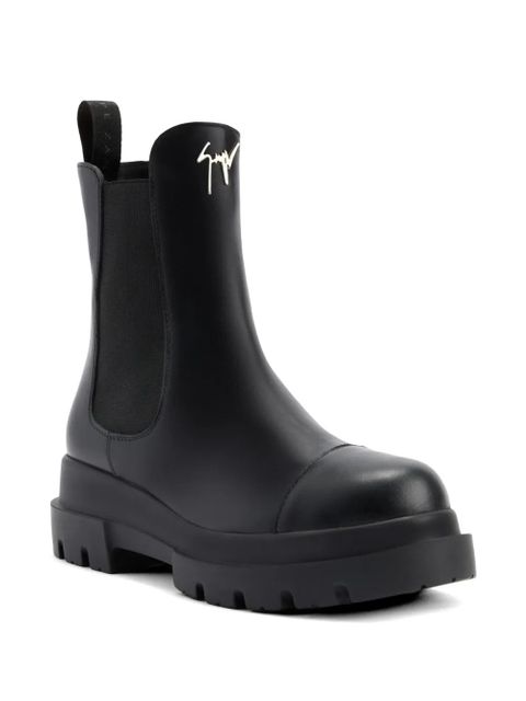 Giuseppe Zanotti Lybbi elastic leather boots - Black - zdjęcie produktu nr 2