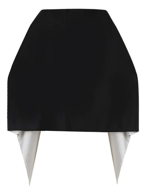 Prada arm-slits satin stole - Black