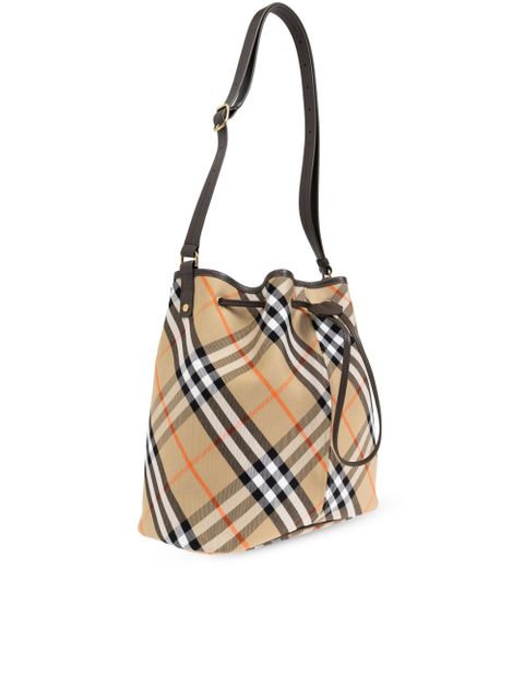 Burberry Vintage Check bucket shoulder bag - Neutrals