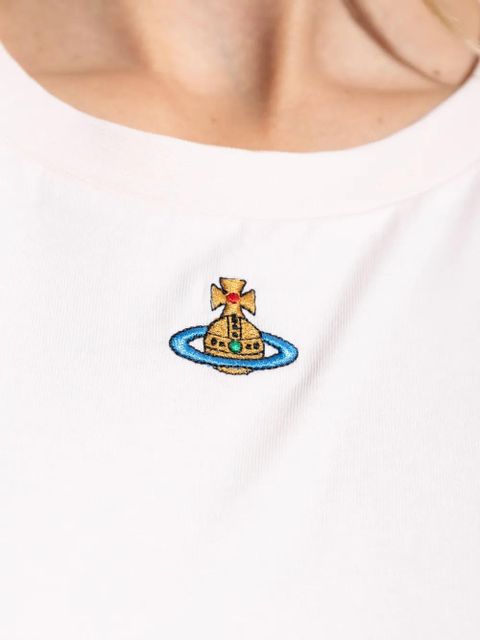 Vivienne Westwood Orb Peru embroidered T-shirt - White