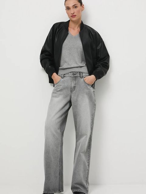 Medicine kurtka bomber damska kolor czarny przejściowa