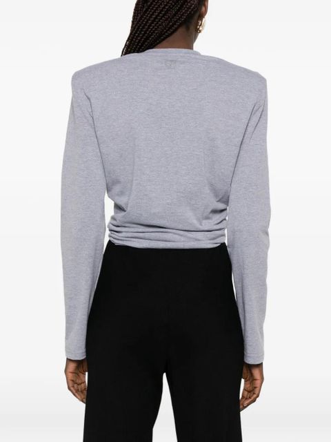 Magda Butrym knotted T-shirt - Grey