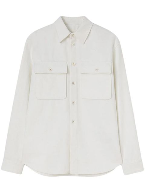 Jil Sander classic-collar cotton shirt - White - zdjęcie produktu nr 1