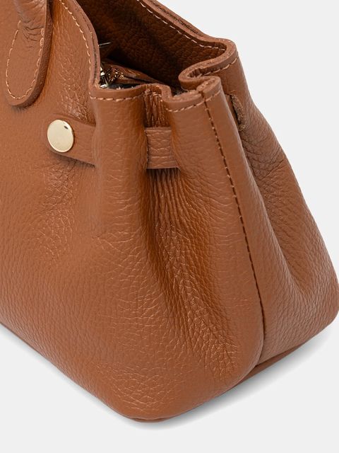 Answear.LAB torebka skórzana kolor brązowy