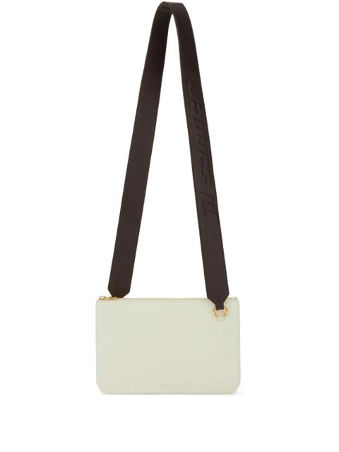 Jil Sander Link LG logo-strap leather crossbody bag - White - zdjęcie produktu nr 1