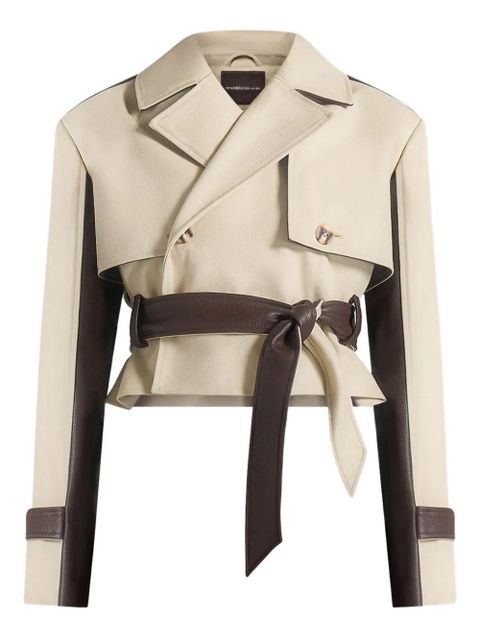 Manière De Voir Lelia lapel belted jacket - Neutrals - zdjęcie produktu nr 1