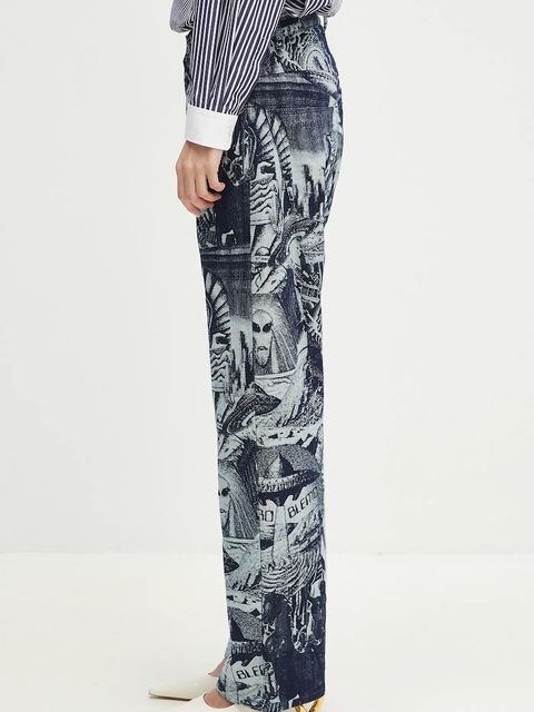 No Problemo jeansy Apocalypse Jacquard Bagi Jean